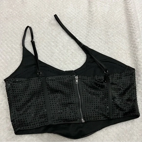 Pacsun one shoulder sparkle top - Picture 3 of 4